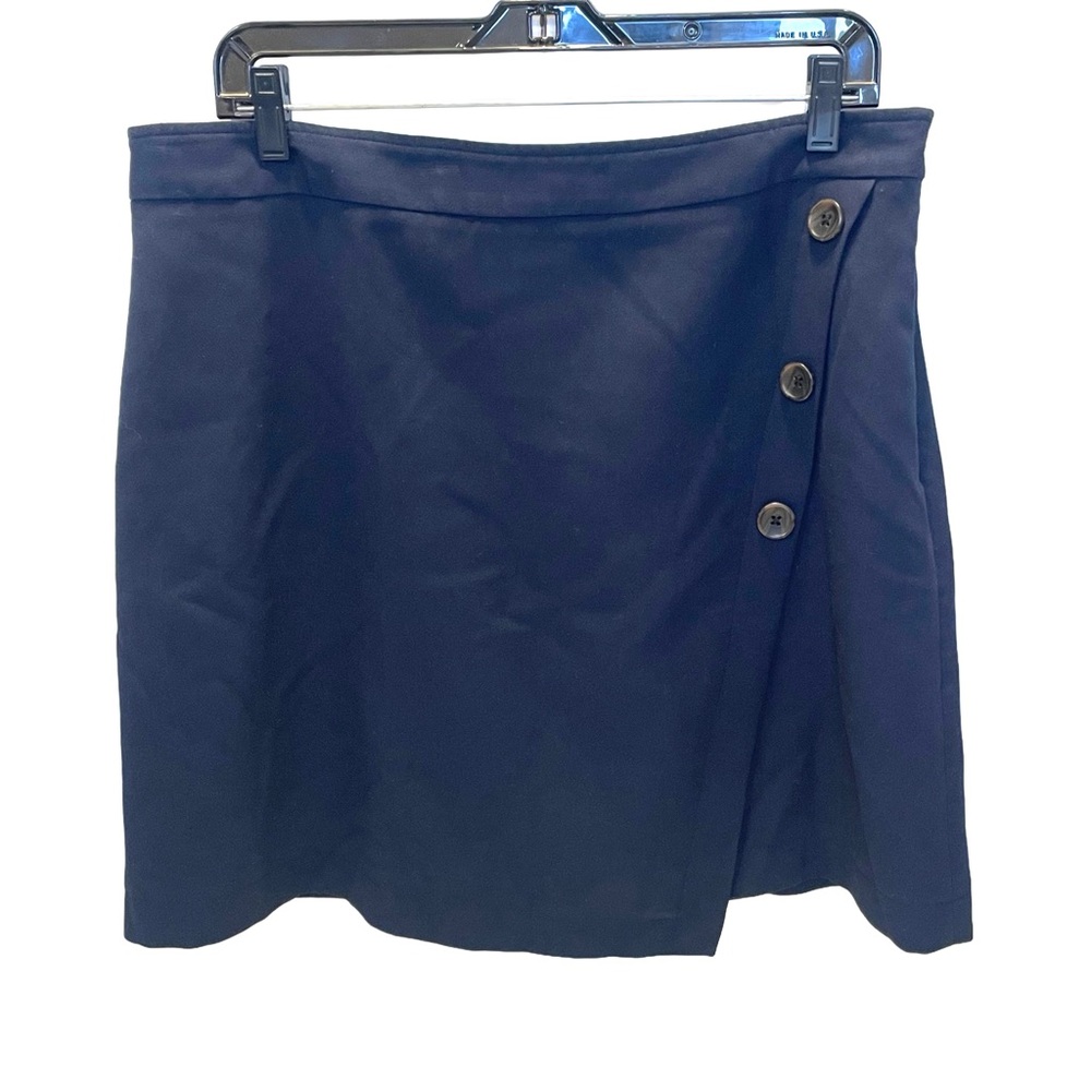 Banana Republic Navy Blue Button Detail Mini Skirt Women’s Size 12